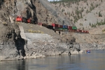 Train sighting along the Thompson, before droppin' into 'The Frog'